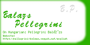 balazs pellegrini business card